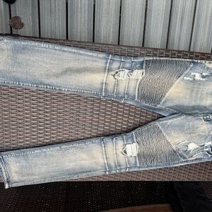 Reason Blue Denim with Red Strap